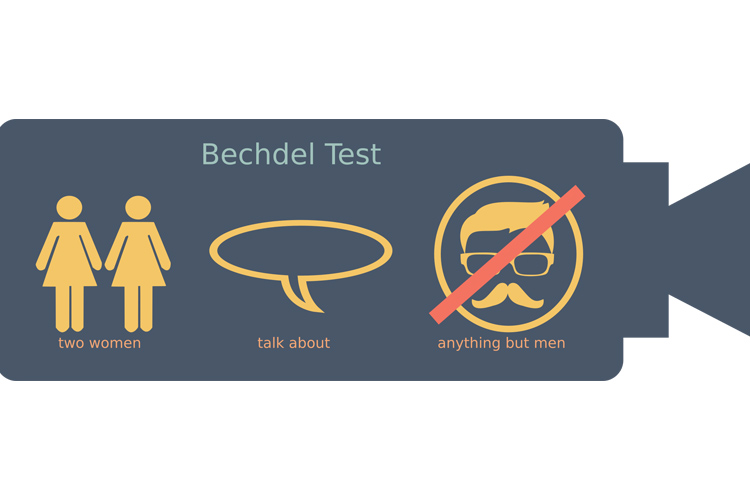 Bechdel Test Illustration in white background
