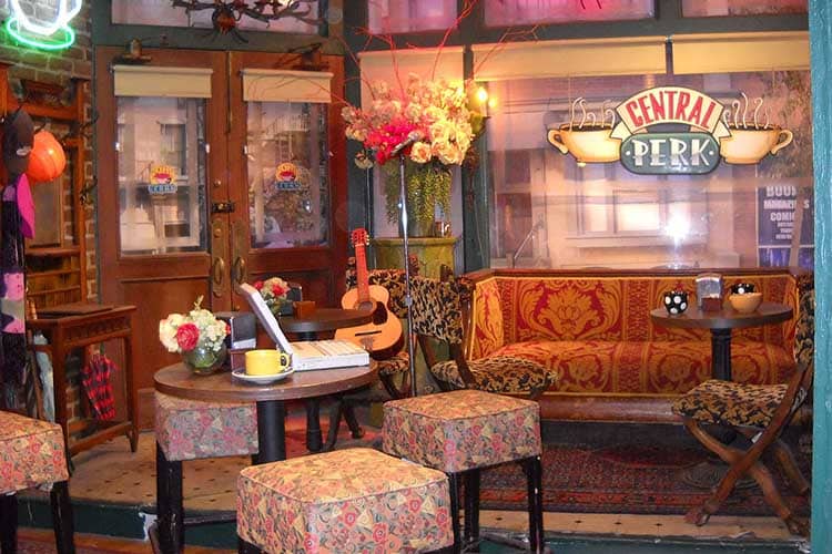 Central Perk set from the tv series Friends, Warner Bros, Studios, Burbank, California, USA