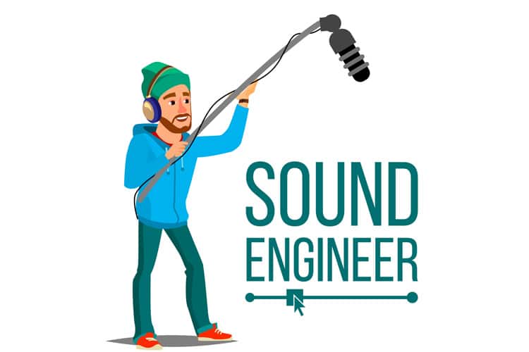Sound Engineer Man Vector