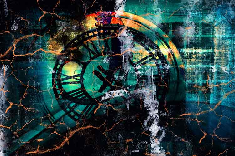Time travel - Grunge art style